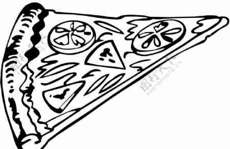 pizza披萨矢量图图片
