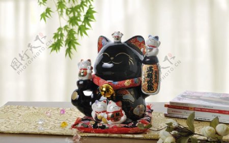 金石工坊日本招财猫图片
