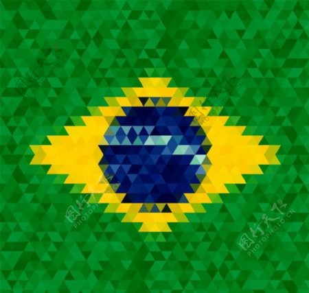 巴西国旗世界杯图片