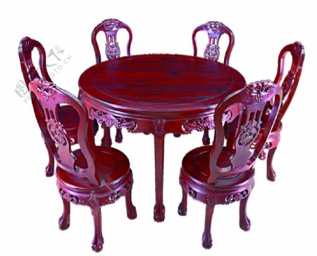 红木家具葡萄餐桌图片
