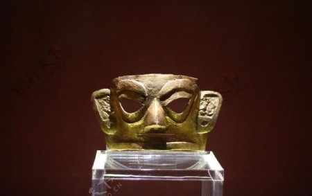 金沙遗址铜面具图片