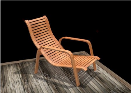 躺椅椅子3d素材图片
