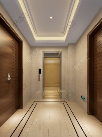 电梯厅图片