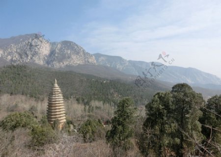 中岳嵩山风景图片