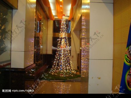 酒店圣诞布置图片