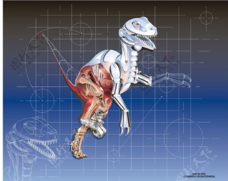 3D科技恐龙图片