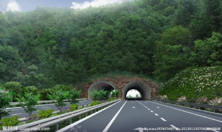高速路隧道进口效果图图片