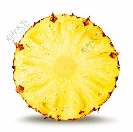 水果菠萝切面高清分层图片