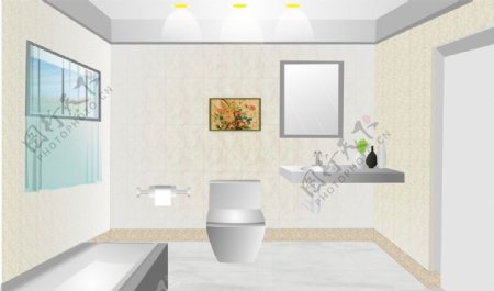 室内设计CDR厕所图片