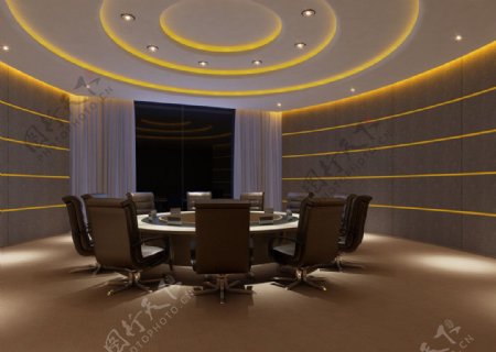 会议会客厅设计效果图图片