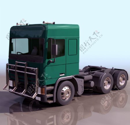 3D模型图库交通工具大卡车图片