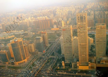 鸟瞰北京图片