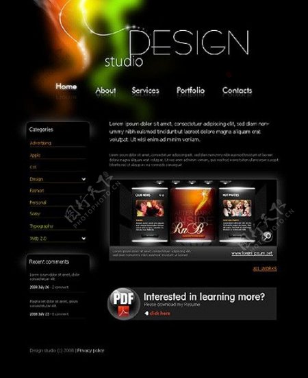 设计工作室网页