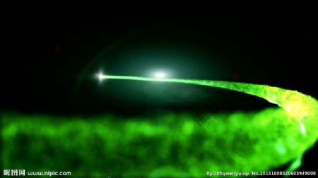 绿色粒子光效视频素材