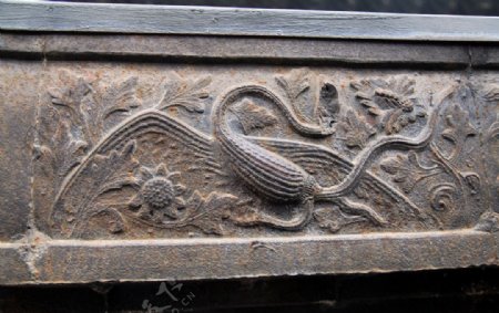 古典纹样青铜器鹤图片
