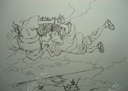 宫崎骏动漫手绘图片