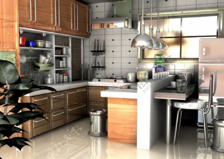 3d室內設計廚房图片