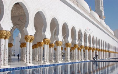 迪拜阿布扎清真寺图片