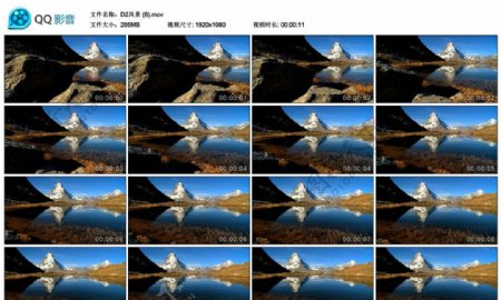 青藏高原神山圣湖风光高清实拍视频素材