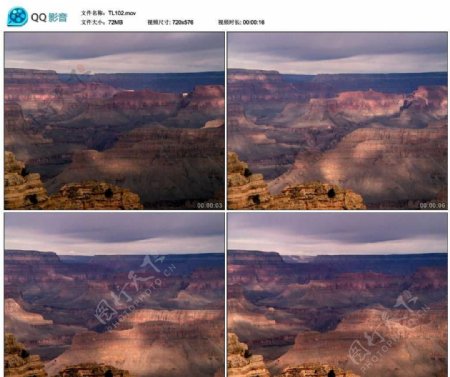 大峡谷风光视频实拍素材