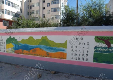 校园文化背景墙图片