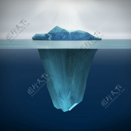 冰山海洋大海蓝色浮冰图片