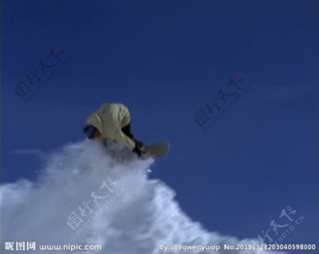 滑雪背景视频素材