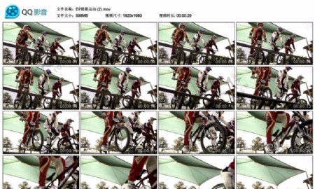 竞速自行车比赛出发高清实拍视频素材