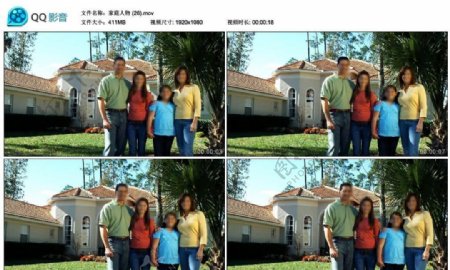 美国幸福家庭高清实拍视频素材