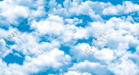 蓝天白云PSD分层源文件图片