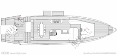 游艇游轮手绘矢量模型图片