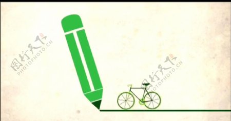自行车动画片头
