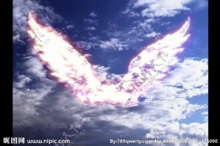 天使翅膀视频素材