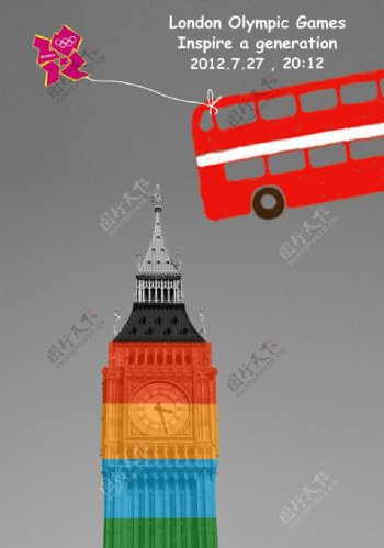 海报设计伦敦奥运图片