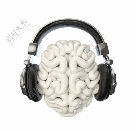 大脑听音乐图片