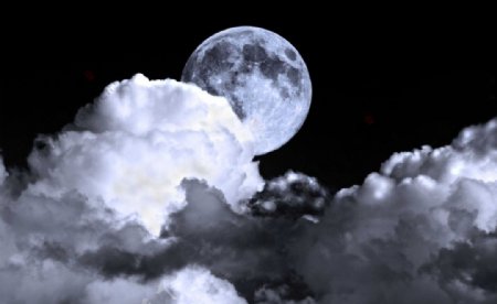 云折月图片
