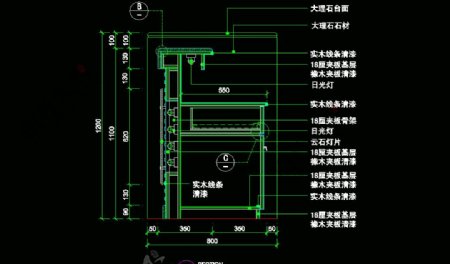 CAD之吧台收银台服务台设计图片