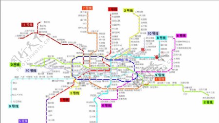 上海2010最新轨道交通图图片