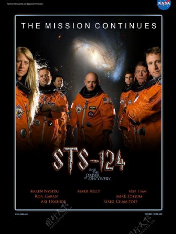NASA海报STS124项目图片