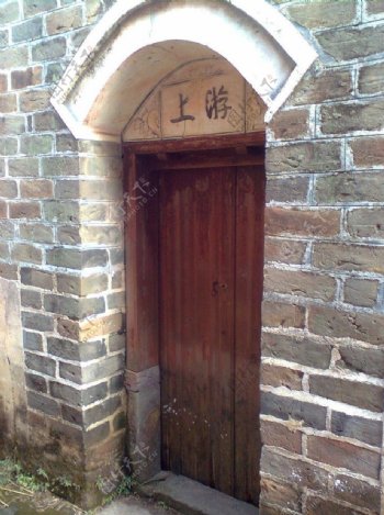 永新县古式民居后门图片