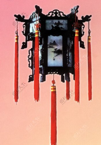 北京六方宫灯图片