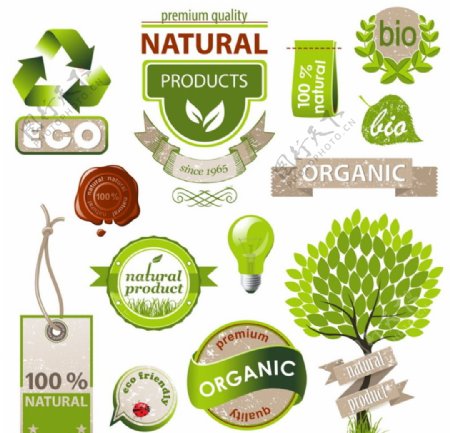 绿色环保商标图片