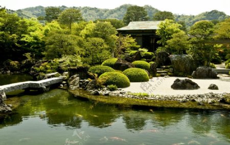 日式庭园图片
