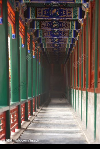 颐和园的长走廊图片