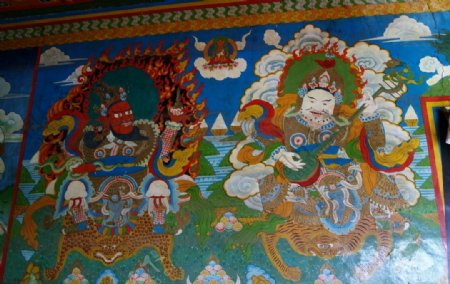 藏族壁画图片