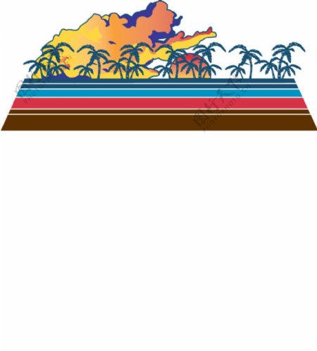 椰岛彩云图片