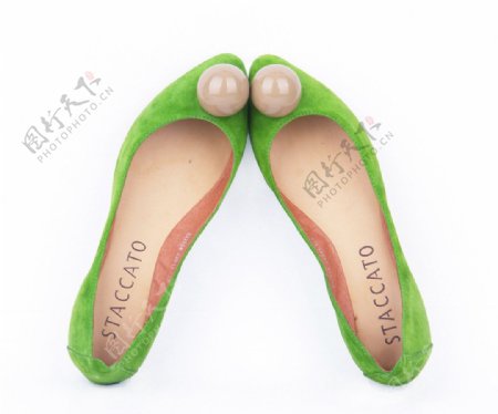 绿色女鞋图片