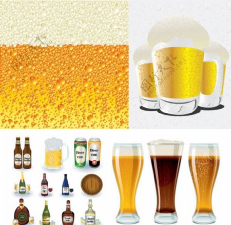 啤酒系列矢量图片