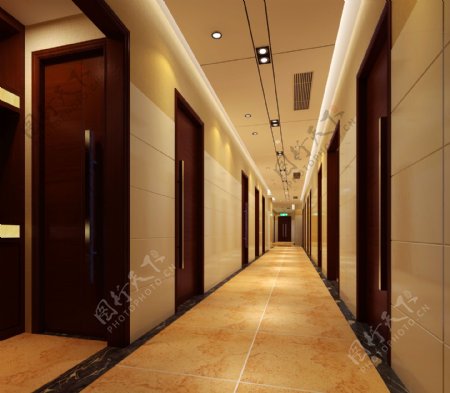 走廊效果图图片