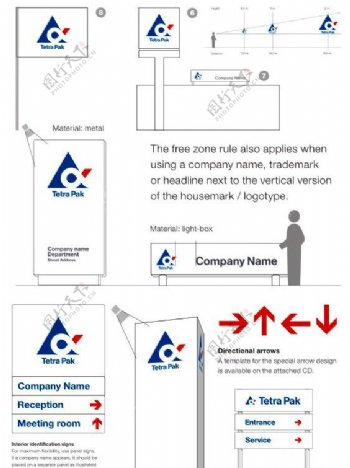 科技公司标识标牌环境指示系统图片